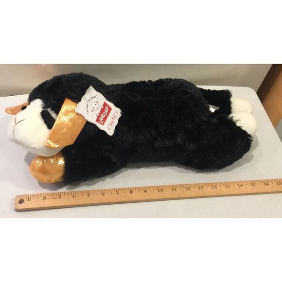 Lamb Chop Extra Large 19" Lamb Black Orange Metallic Ears & Front Paws Squeaker - Picture 6 of 6